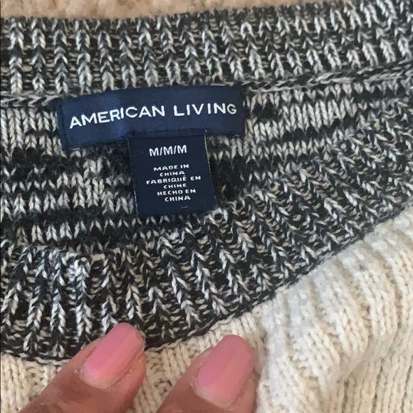 American Living Black and White Sweater - Picture 4 of 5